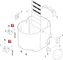 KÄRCHER Professional Ersatzteile Sauger NT 181        EU 1.121-131.0 Behaelter Einzelteile