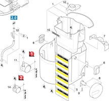 KÄRCHER Ersatzteile Waschsauger K 3001 HOT-PLUS *EU 1.122-201.0 Behaelter Einzelteile