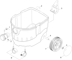 KÄRCHER Professional Ersatzteile Sauger PORTER CABLE 7812 1.184-395.0 Behaelter Einzelteile