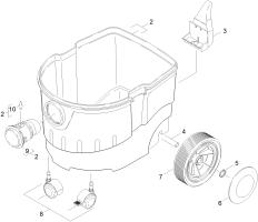 KÄRCHER Professional Ersatzteile Sauger FLEX S 36      EU 1.378-291.0 Behaelter Einzelteile