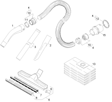 KÄRCHER Professional Ersatzteile Sauger WD 101 1.428-181.0 Zubehoer