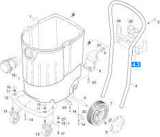 KÄRCHER Professional Ersatzteile Sauger ISS 55 S        EU 1.146-291.0 Behaelter Einzelteile