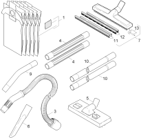 KÄRCHER Professional Ersatzteile Sauger NT 181        EU 1.121-131.0 Zubehoer