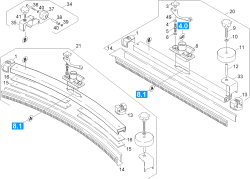 KÄRCHER Professional Ersatzteile Bodenreiniger BD 550          EU 1.067-141.0 Saugbalken