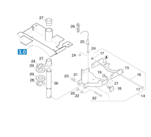 KÄRCHER Professional Ersatzteile Bodenreiniger BR 550 XL PACKAGE 1.067-804.0 Halterung Saugbalken