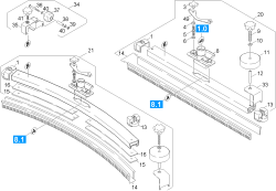 KÄRCHER Professional Ersatzteile Bodenreiniger BR 550 XL PACKAGE 1.067-804.0 Saugbalken