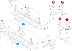 KÄRCHER Professional Ersatzteile Bodenreiniger BR 550 XL PACKAGE 1.067-804.0 Saugbalken