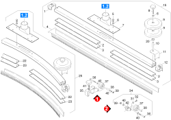 KÄRCHER Professional Ersatzteile Bodenreiniger BR 1000 BAT PACKEU 1.923-211.0 Saugbalken