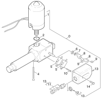 KÄRCHER Professional Ersatzteile Bodenreiniger BD 700 BAT PACKAGE 1.990-131.0 Hubmotor Einzelteile