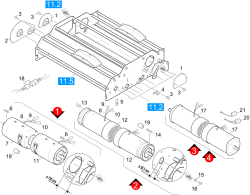 KÄRCHER Professional Ersatzteile Bodenreiniger BR 1000 BAT PACKEU 1.923-211.0 Antrieb