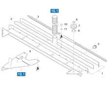 KÄRCHER Professional Ersatzteile Bodenreiniger BR 900 BAT O.SAUGB. 1.062-201.0 Saugbalken