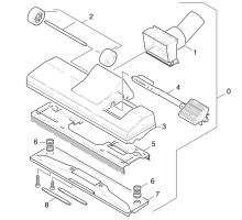 KÄRCHER Professional Ersatzteile Sauger T 201 -MIT ZUBEHOER 1.889-121.0 Kombiduese