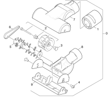 KÄRCHER Professional Ersatzteile Sauger T 201 +ESB 24  EU 1.889-881.0 Polster-Turboduese