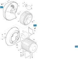 KÄRCHER Professional Ersatzteile Hochdruckreiniger Heisswasser HDS 3000 ST    EU 1.991-115.0 Geblaese