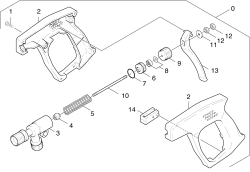 KÄRCHER Professional Ersatzteile Hochdruckreiniger Heisswasser HDS 3000        EU 1.991-111.0 Handspritzpistole