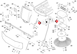 KÄRCHER Professional Ersatzteile Bodenreiniger BR 1000 BAT TOR 1.923-203.0 ABS Seitenbesen