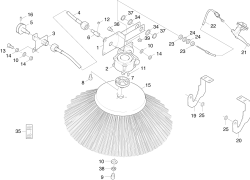 KÄRCHER Professional Ersatzteile Kehrmaschinen ABS Seitenbesen links KSM 950  ABS Seitenbesen links 2.638-830.0