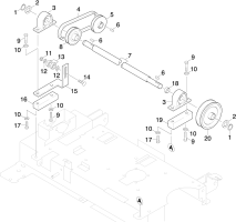 KÄRCHER Professional Ersatzteile Kehrmaschinen KM 85/50 WB 0 Antrieb Seitenbesen