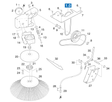KÄRCHER Professional Ersatzteile Kehrmaschinen KM 85/50 WB 0 Seitenbesen links