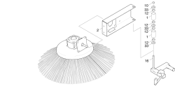 KÄRCHER Professional Ersatzteile Kehrmaschinen KMR 1200 B  Seitenbesen links 1.891-104.0