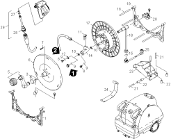 KÄRCHER Professional Ersatzteile Hochdruckreiniger Heisswasser ABS Schlauchtrommel HDS-CSX 2.639-473.0 ABS Schlauchtrommel