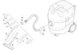 KÄRCHER Professional Ersatzteile Sauger NT 40/1 Tact Bs EU 1.148-340.0 Baeckerset
