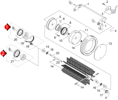 KÄRCHER Professional Ersatzteile Kehrmaschinen KM 700 Buerste und Antrieb 1.917-110.0
