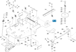 KÄRCHER Professional Ersatzteile Kehrmaschinen KMR 1050 B  Grundrahmen 1.047-144.0