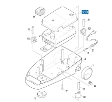 KÄRCHER Ersatzteile Dampfreiniger K 1201 *EU 1.115-900.0 Gehaeuse Unterteil