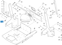 KÄRCHER Professional Ersatzteile Kehrmaschinen KMR 1250 LPG  Einzelteile hinten 1.091-116.0