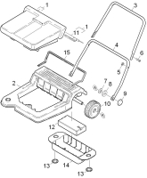 KÄRCHER Ersatzteile Kehrmaschine KM 550 1.766-110.0 Einzelteile