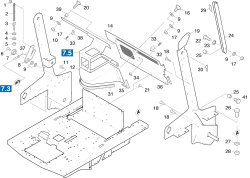KÄRCHER Professional Ersatzteile Kehrmaschinen KMR 1250 D KAT  Einzelteile hinten 1.091-135.0