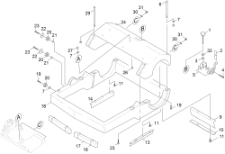 KÄRCHER Professional Ersatzteile Kehrmaschinen PS 400 0 Grundrahmen