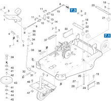 KÄRCHER Professional Ersatzteile Kehrmaschinen KMR 1050 S -B  Grundrahmen 1.047-804.0