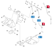 KÄRCHER Professional Ersatzteile Kehrmaschinen KMR 1000 T      EU  Hebel 1.244-104.0