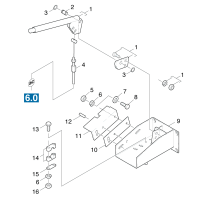 KÄRCHER Professional Ersatzteile Kehrmaschinen KMR 1200 D  Handbremse Anbau 1.891-114.0