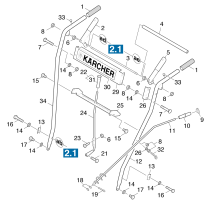 KÄRCHER Professional Ersatzteile Schneefraesen STH 5.56 W  Schubbuegel 1.335-101.0