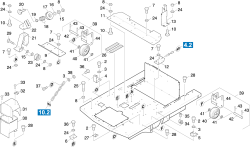 KÄRCHER Professional Ersatzteile Kehrmaschinen KMR 1250 LPG  Aufbau Einzelteile 1.091-116.0