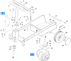 KÄRCHER Professional Ersatzteile Kehrmaschinen KM 90/45 R BP Pack Fahrwerk 1.405-111.0