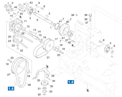 KÄRCHER Professional Ersatzteile Kehrmaschinen KM 85/50 WB 0 Antrieb Einzelteile