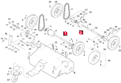 KÄRCHER Professional Ersatzteile Kehrmaschinen KM 85/50 WB 0 Fahrantrieb