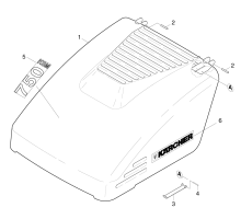 KÄRCHER Professional Ersatzteile Kehrmaschinen KSM 750 B 0 Haube