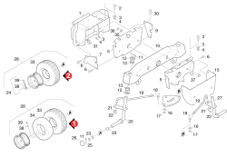 KÄRCHER Professional Ersatzteile Kehrmaschinen KMR TRAC  Achse 1.039-144.0