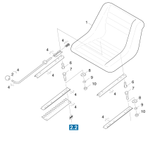 KÄRCHER Professional Ersatzteile Kehrmaschinen KMR 1200 B  Sitz 1.891-104.0