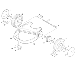 KÄRCHER Professional Ersatzteile Kehrmaschinen KM 650 I        EU Antrieb 1.132-110.0