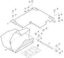 KÄRCHER Professional Ersatzteile Kehrmaschinen KMR 1200 B  Verkleidung 1.891-104.0