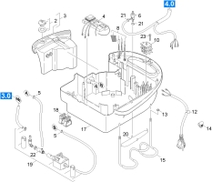 KÄRCHER Ersatzteile Dampfreiniger K 1801 BSX 1.363-201.0 Gehaeuse Unterteil