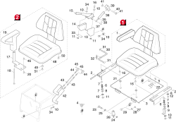 KÄRCHER Professional Ersatzteile Kehrmaschinen KMR 1550 B  Sitz 1.948-204.0