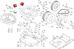 KÄRCHER Professional Ersatzteile Kehrmaschinen KMR 1250 D KAT  Einbau Lenkung 1.091-134.0