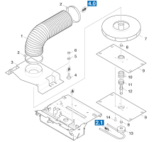 KÄRCHER Professional Ersatzteile Kehrmaschinen KMR 1000 T      EU  Geblaese 1.244-104.0